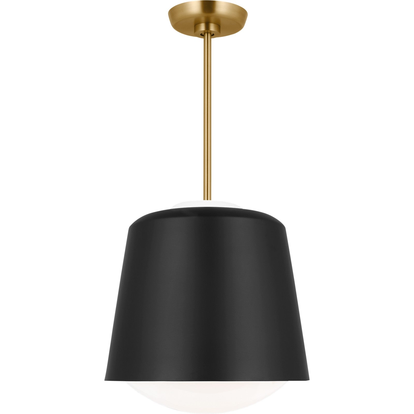 Draper Small Pendant in Burnished Brass - Visual Comfort Ceiling Lights