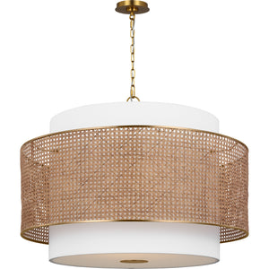Sawyer Extra Large Hanging Shade Burnished Brass - Visual Comfort Ceiling Lights