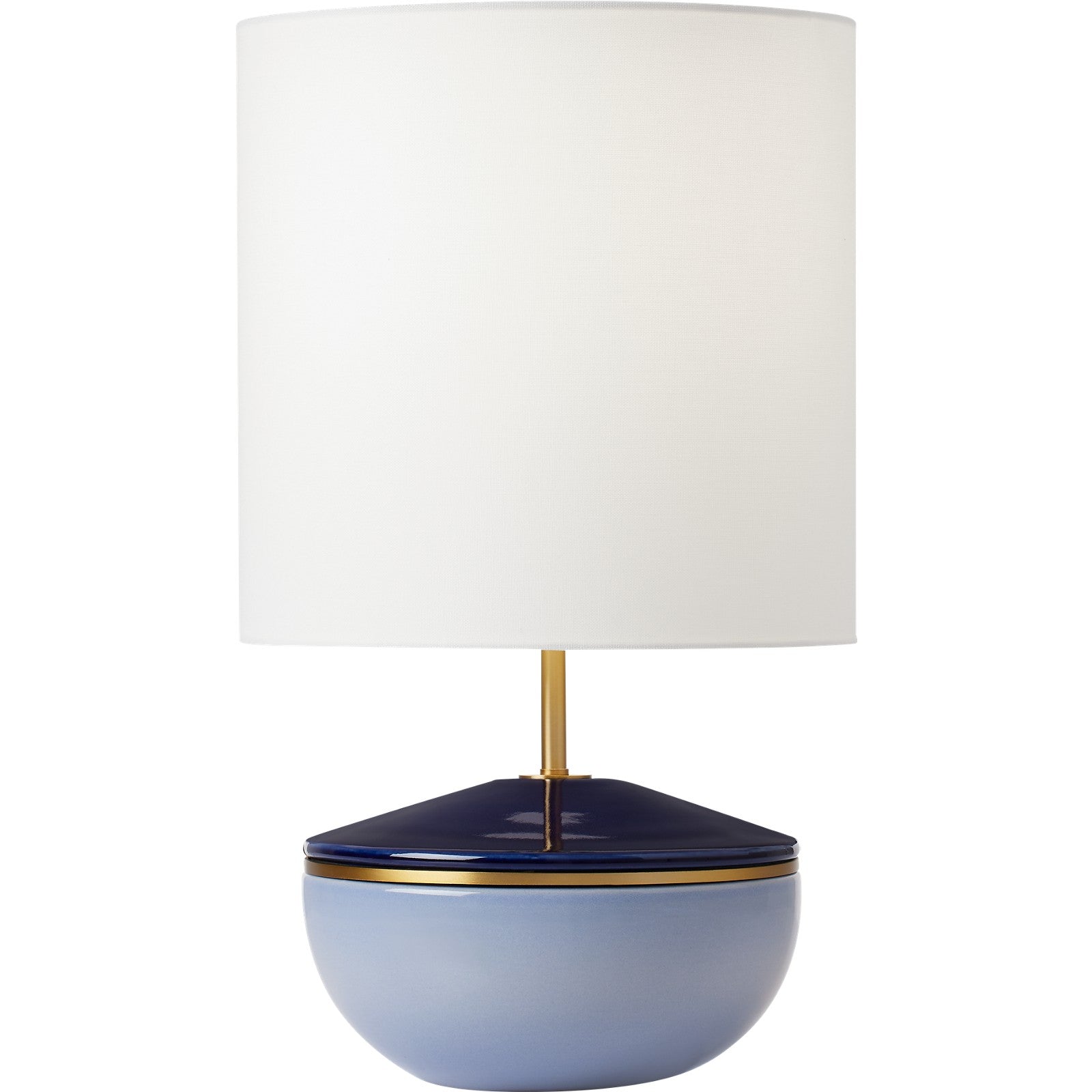 Cade Medium Table Lamp Polar Blue Bulbs Inc - Visual Comfort Table Lamps