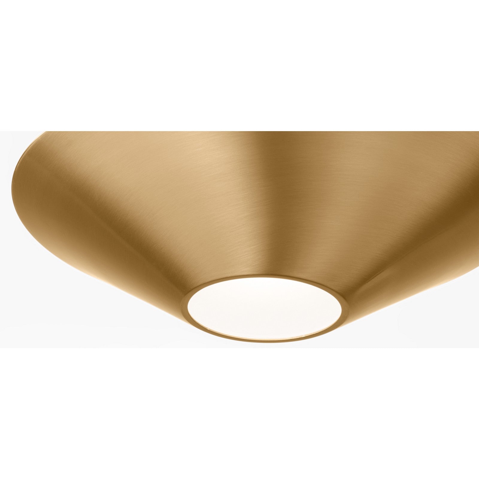 Echo Medium Flush Mount and Sconce Burnished Brass Bulbs Inc - Kelly Wearstler Ceiling Lights