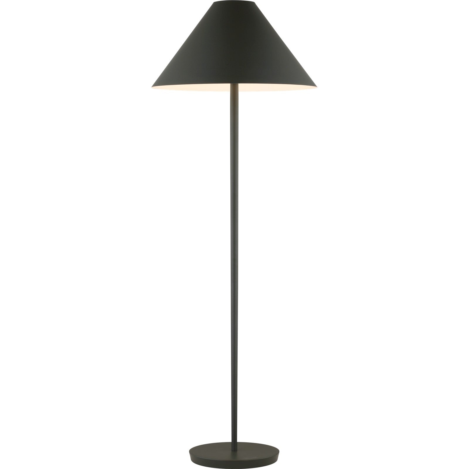Contra Medium Floor Lamp Matte Charcoal Black - Kelly Wearstler Floor Lamps