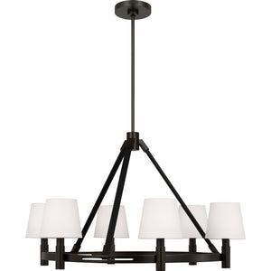 Grayson Large Chandelier Aged Iron - Ralph Lauren Ceiling Lights