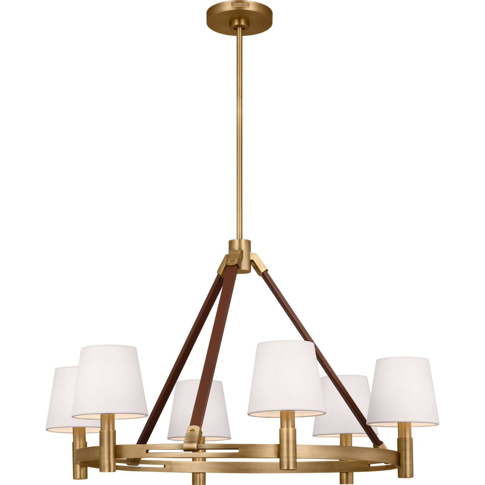 Grayson Large Chandelier Aged Iron - Ralph Lauren Ceiling Lights