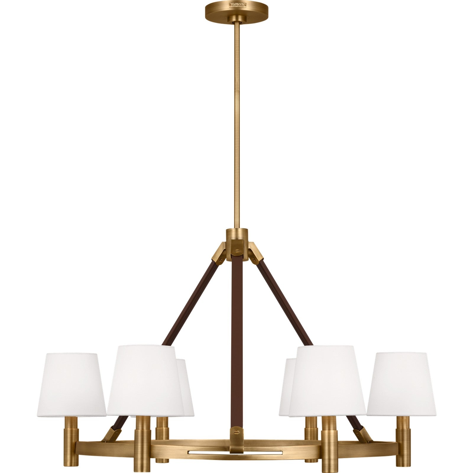 Grayson Large Chandelier Aged Iron - Ralph Lauren Ceiling Lights