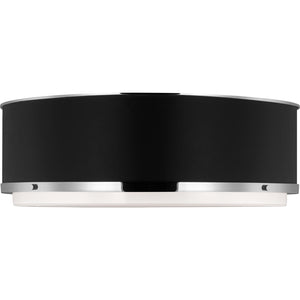 Marlowe Large Flush Mount Polished Nickel - Ralph Lauren Ceiling Lights