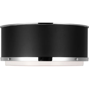 Marlowe Medium Flush Mount Polished Nickel - Ralph Lauren Ceiling Lights