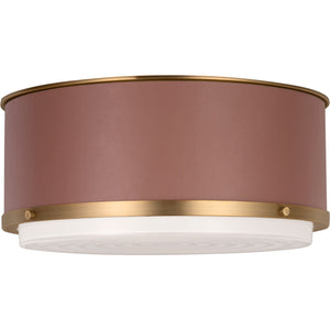 Marlowe Medium Flush Mount Polished Nickel - Ralph Lauren Ceiling Lights