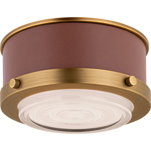 Marlowe Mini Flush Mount Polished Nickel Bulbs Inc - Ralph Lauren Ceiling Lights
