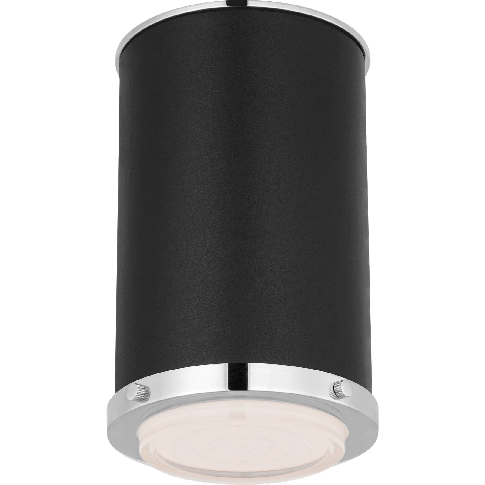 Marlowe Small Flush Mount Polished Nickel Bulbs Inc - Ralph Lauren Ceiling Lights