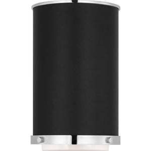 Marlowe Small Flush Mount Polished Nickel Bulbs Inc - Ralph Lauren Ceiling Lights