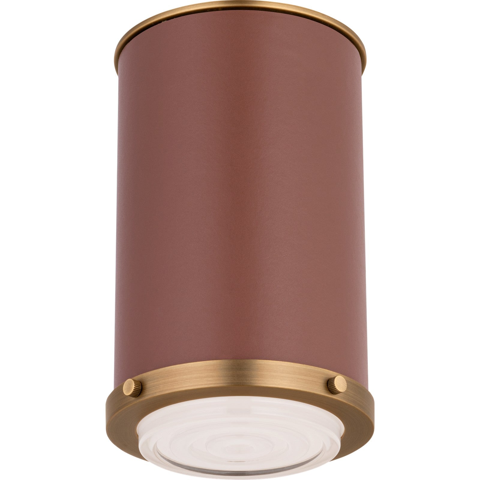 Marlowe Small Flush Mount Polished Nickel Bulbs Inc - Ralph Lauren Ceiling Lights
