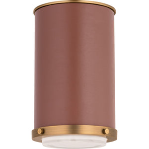 Marlowe Small Flush Mount Polished Nickel Bulbs Inc - Ralph Lauren Ceiling Lights