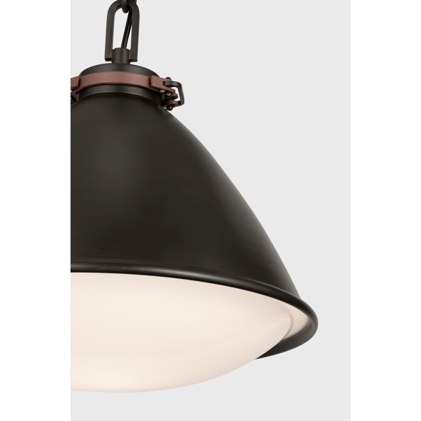 Hayward Medium Pendant Aged Iron - Ralph Lauren Ceiling Lights