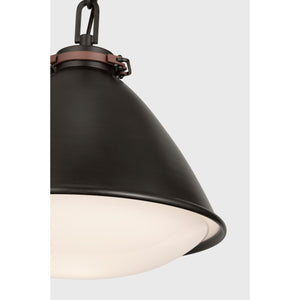 Hayward Medium Pendant Aged Iron - Ralph Lauren Ceiling Lights