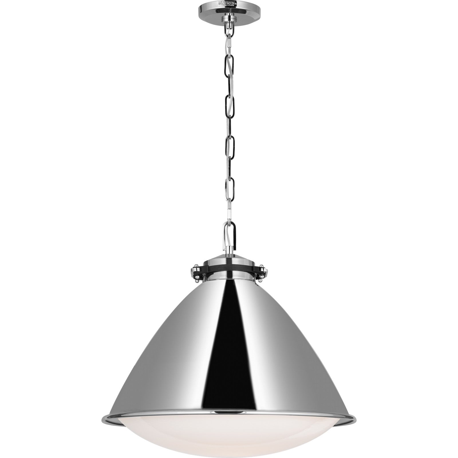 Hayward Large Pendant Polished Nickel - Ralph Lauren Ceiling Lights