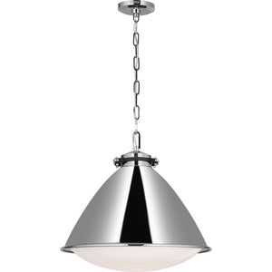 Hayward Large Pendant Polished Nickel - Ralph Lauren Ceiling Lights