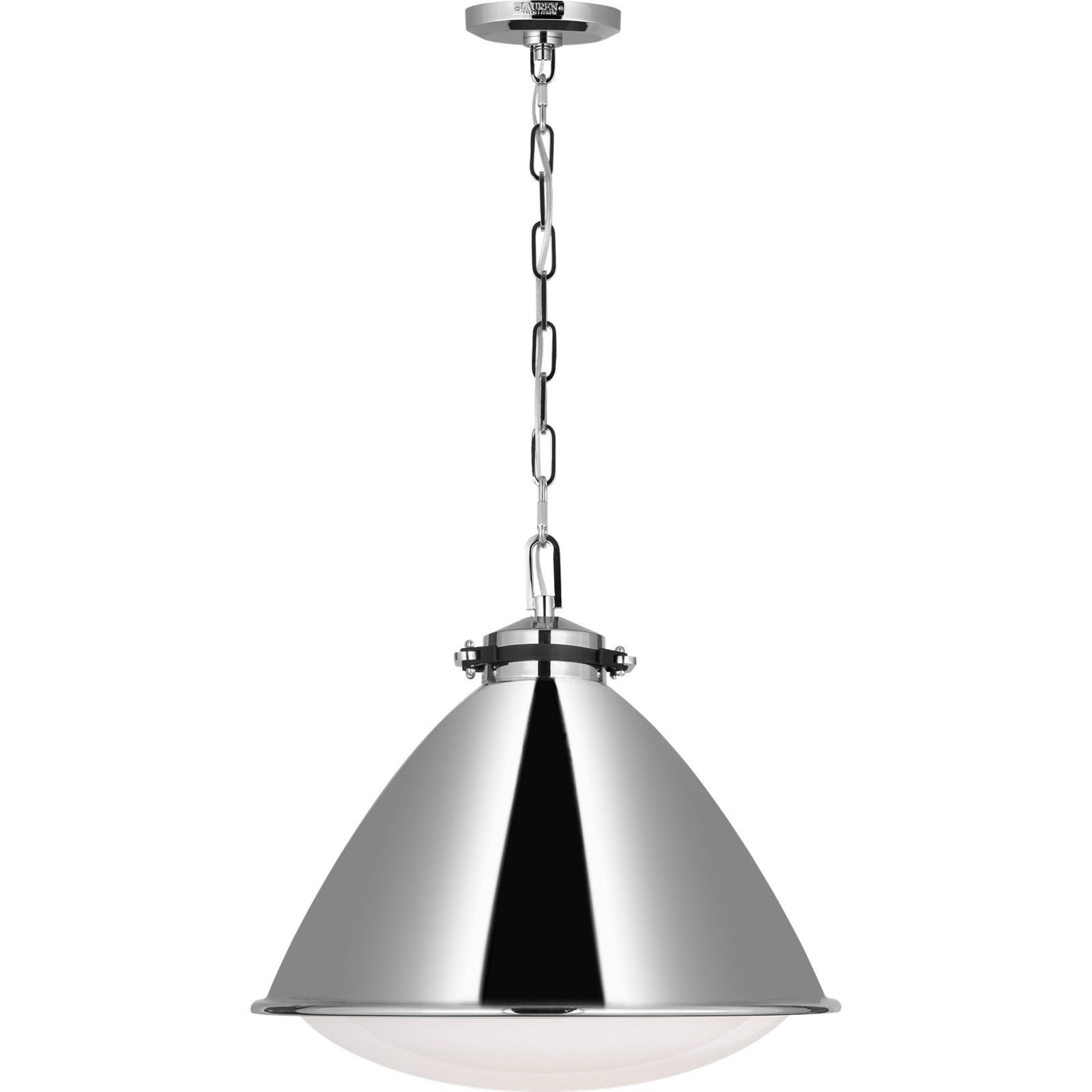Hayward Large Pendant Polished Nickel - Ralph Lauren Ceiling Lights