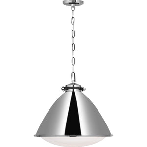 Hayward Large Pendant Polished Nickel - Ralph Lauren Ceiling Lights