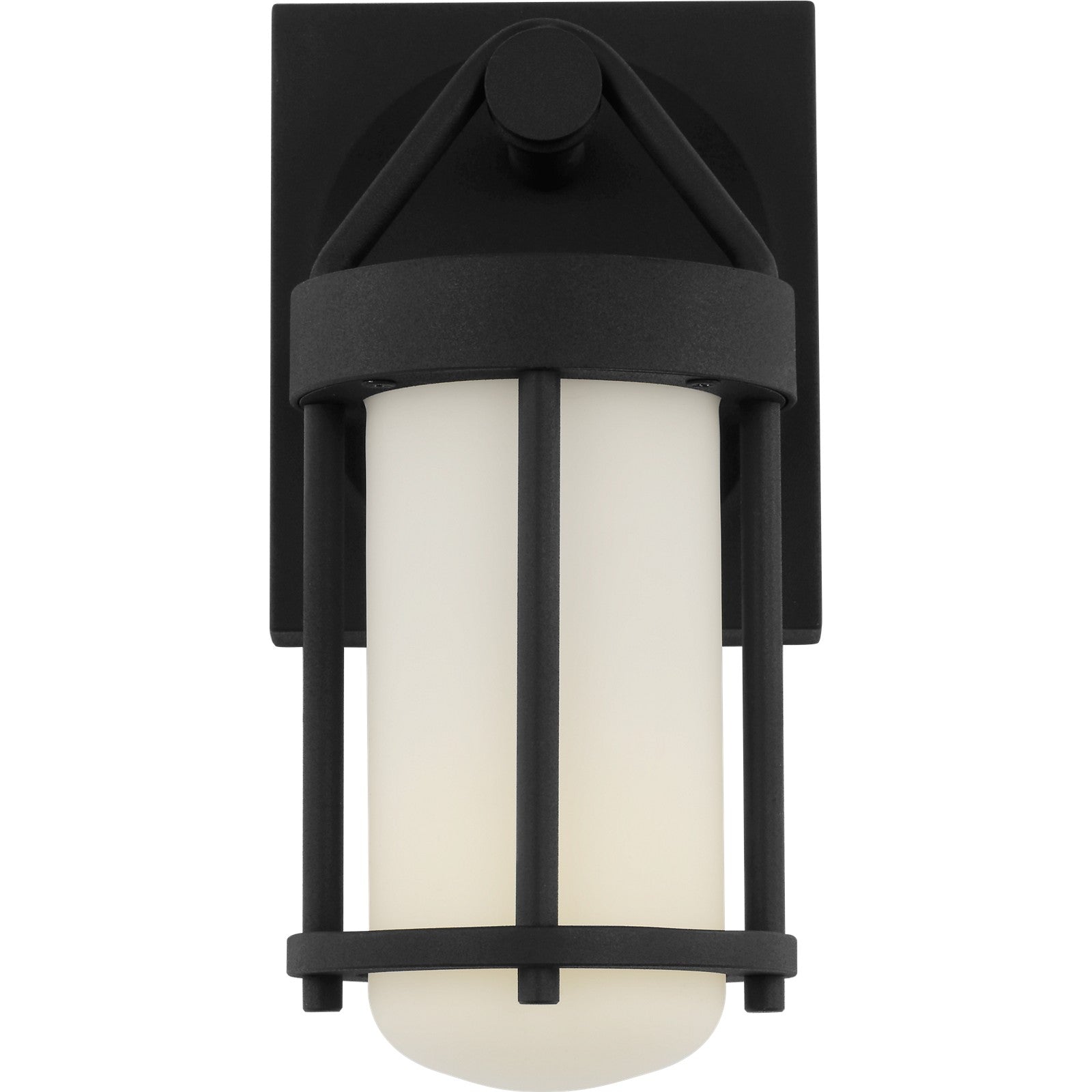Otis 10" Wall Lantern in Textured Black - Visual Comfort Outdoor Lighting