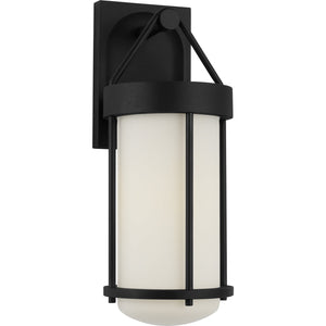 Otis 15" Wall Lantern in Textured Black - Visual Comfort Outdoor Lighting