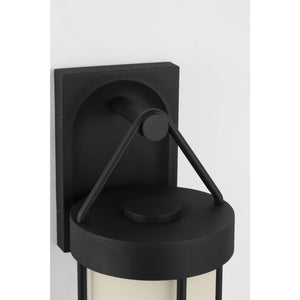 Otis 15" Wall Lantern in Textured Black - Visual Comfort Outdoor Lighting