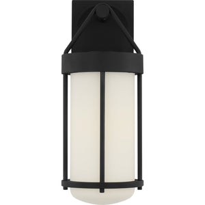 Otis 15" Wall Lantern in Textured Black - Visual Comfort Outdoor Lighting