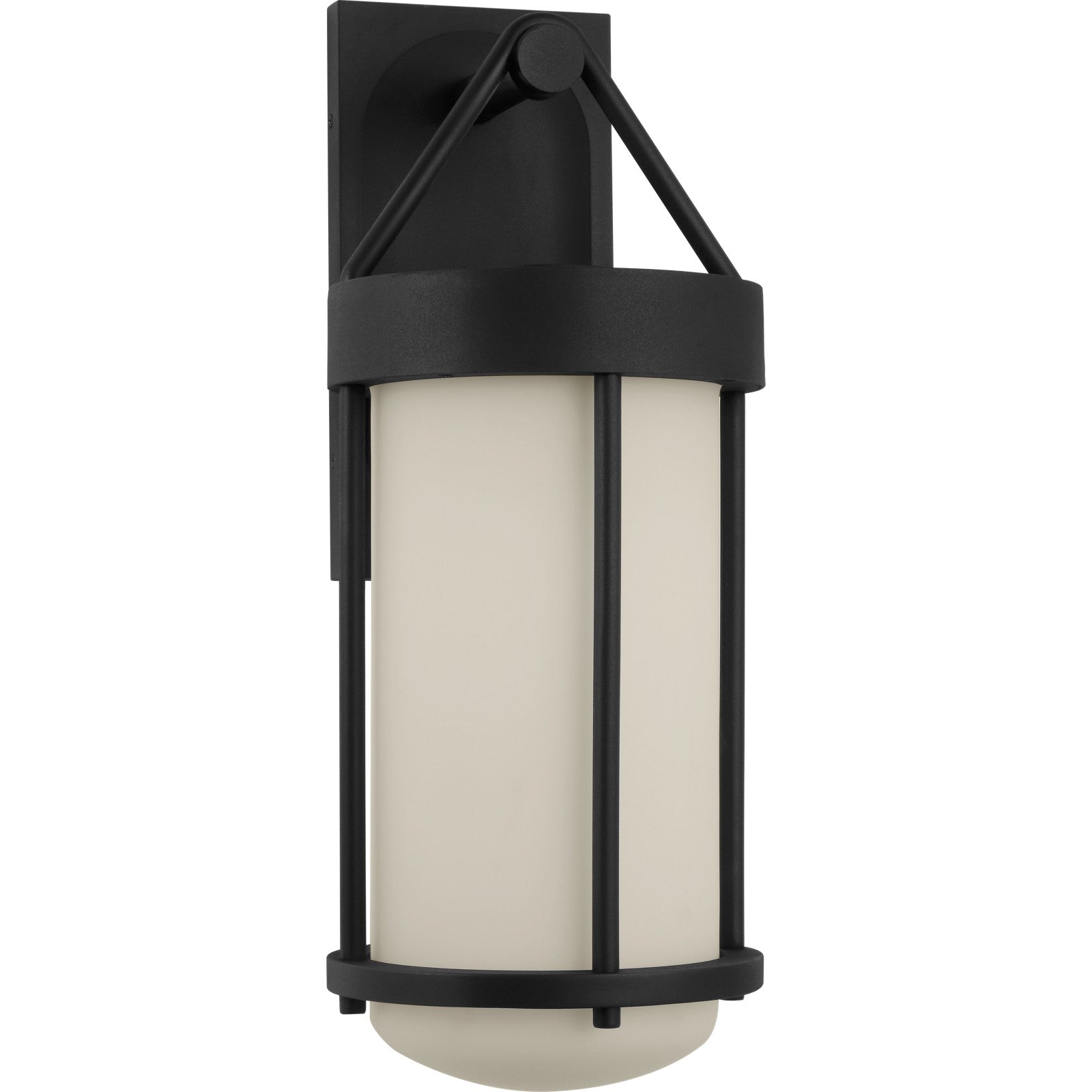 Otis 22" Wall Lantern in Textured Black - Visual Comfort Outdoor Lighting