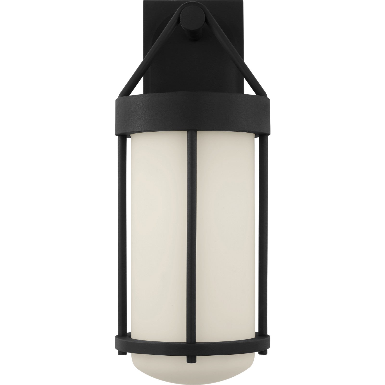 Otis 22" Wall Lantern in Textured Black - Visual Comfort Outdoor Lighting