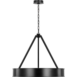 Leonard Medium Chandelier Aged Iron Bulbs Inc - Ralph Lauren Ceiling Lights