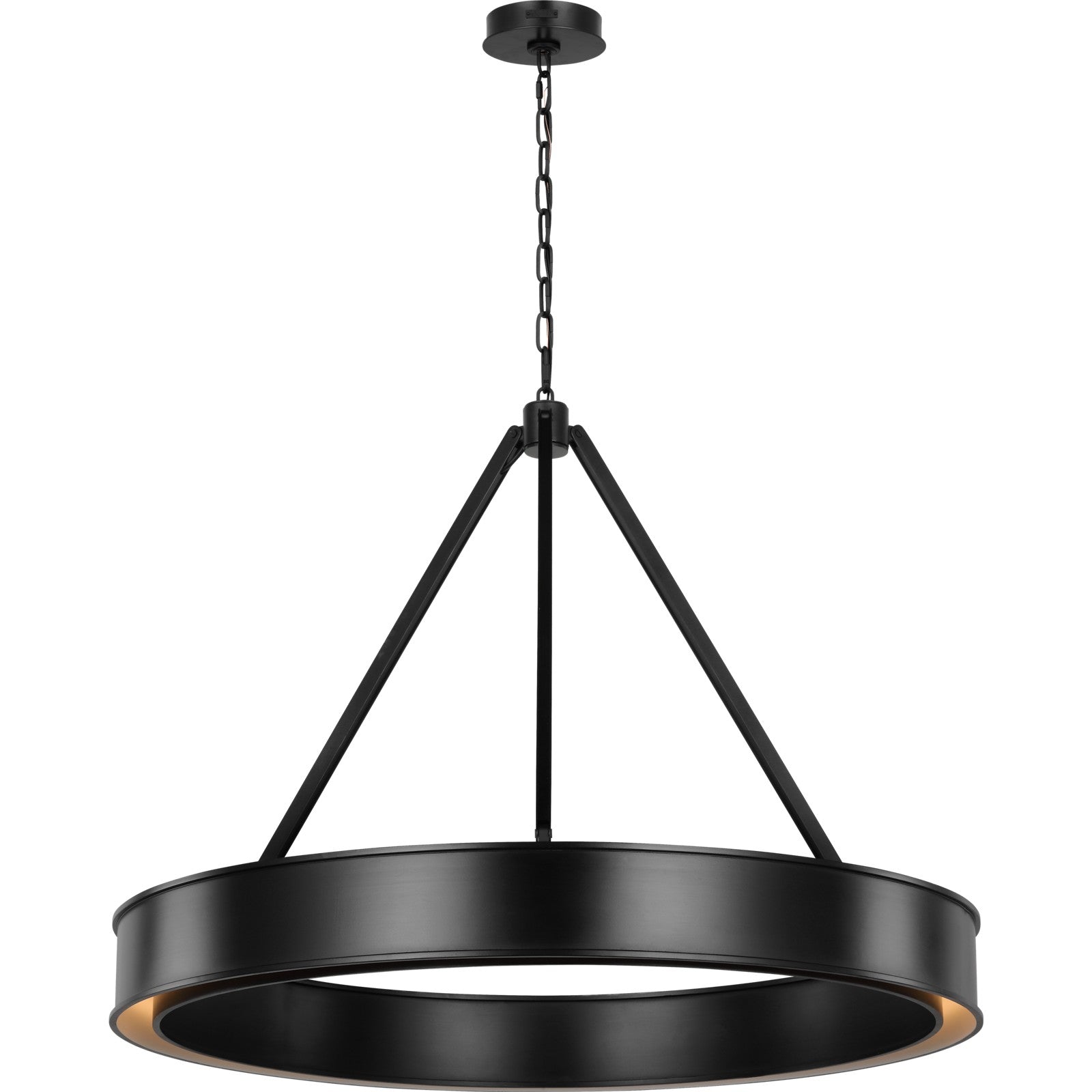 Leonard Large Chandelier Aged Iron Bulbs Inc - Ralph Lauren Ceiling Lights