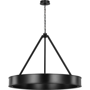 Leonard Large Chandelier Aged Iron Bulbs Inc - Ralph Lauren Ceiling Lights