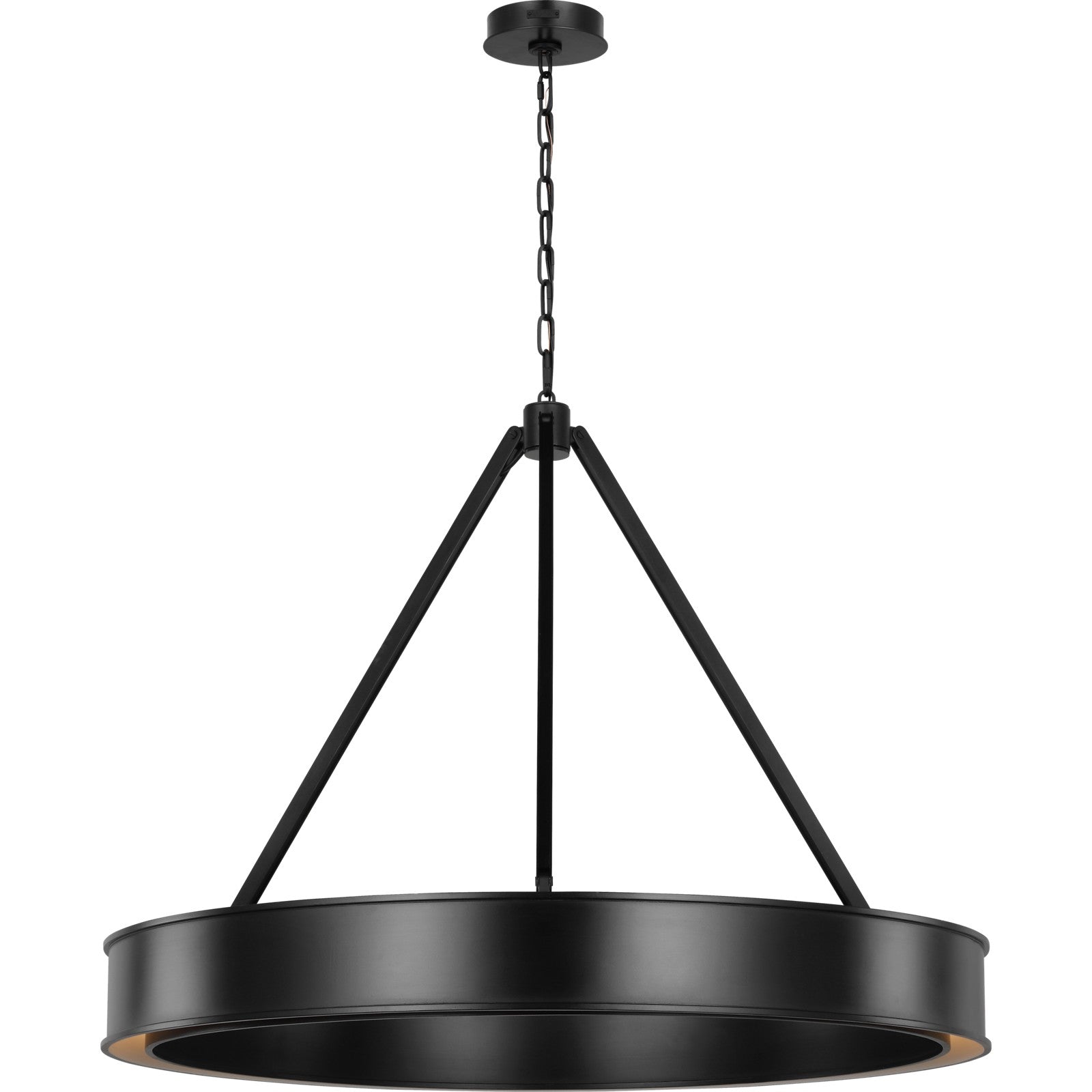 Leonard Large Chandelier Aged Iron Bulbs Inc - Ralph Lauren Ceiling Lights