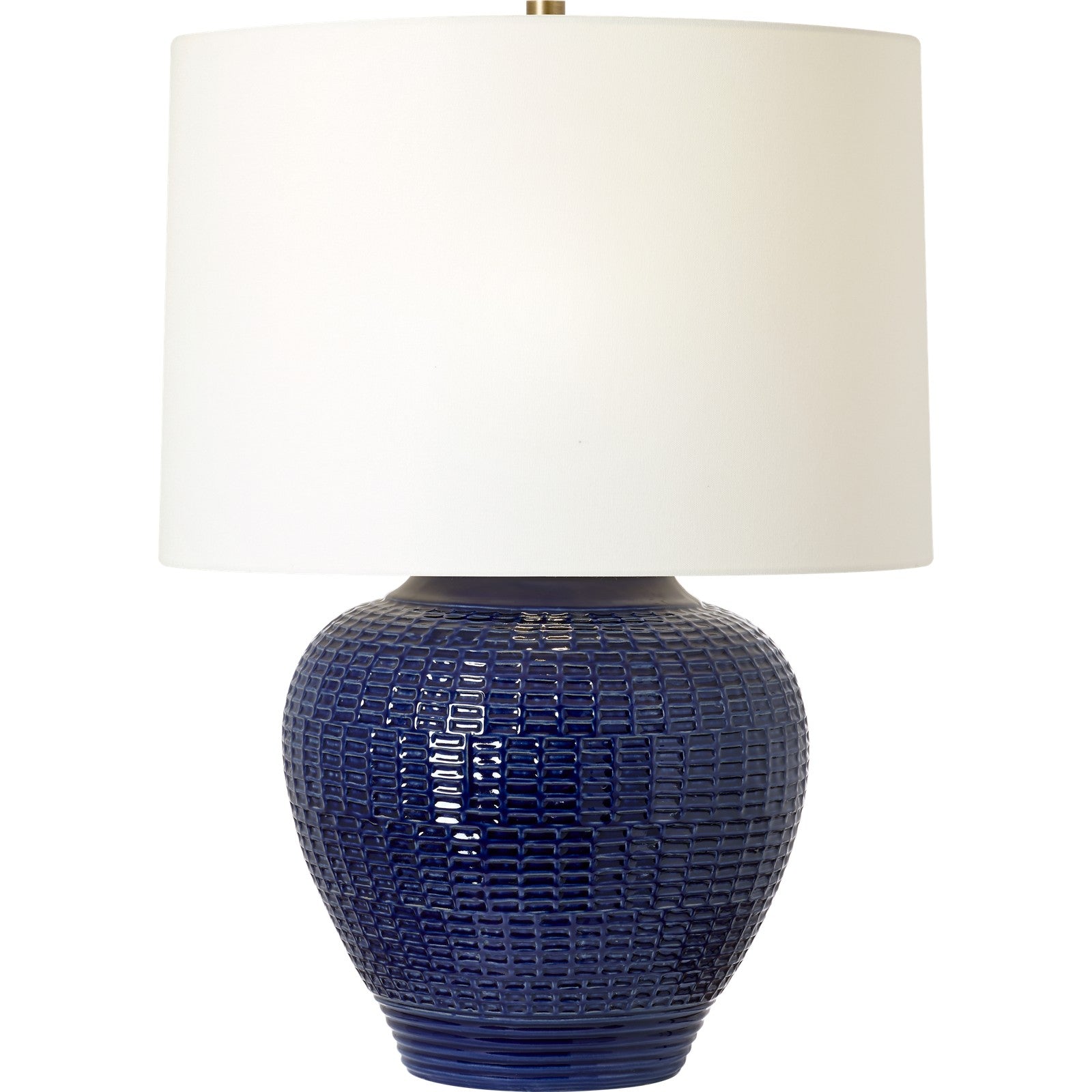 Marcel Medium Table Lamp Crystal Cobalt - Ralph Lauren Table Lamps