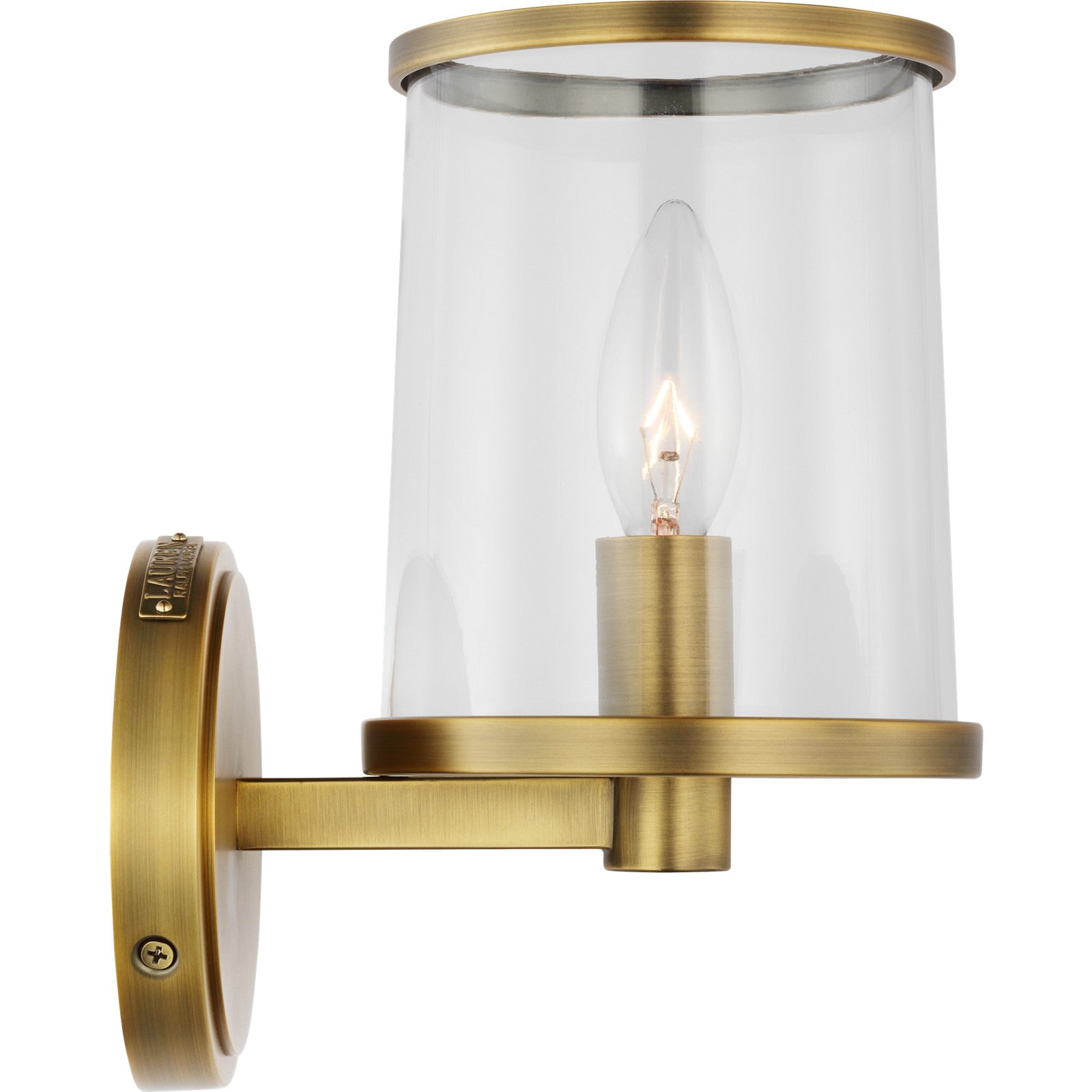Reynolds Small Vanity Aged Iron - Ralph Lauren Wall Lights