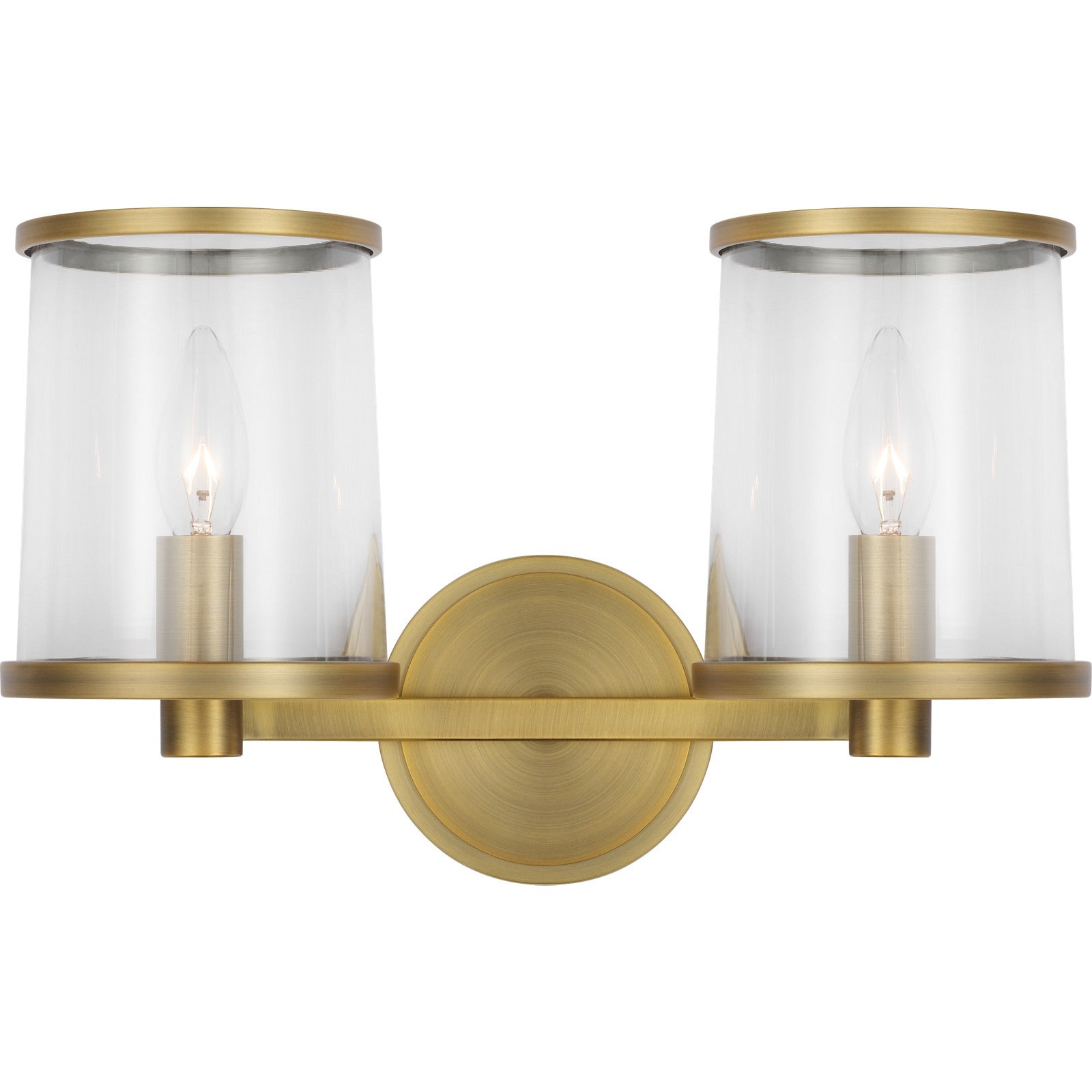 Reynolds Medium Vanity Aged Iron - Ralph Lauren Wall Lights
