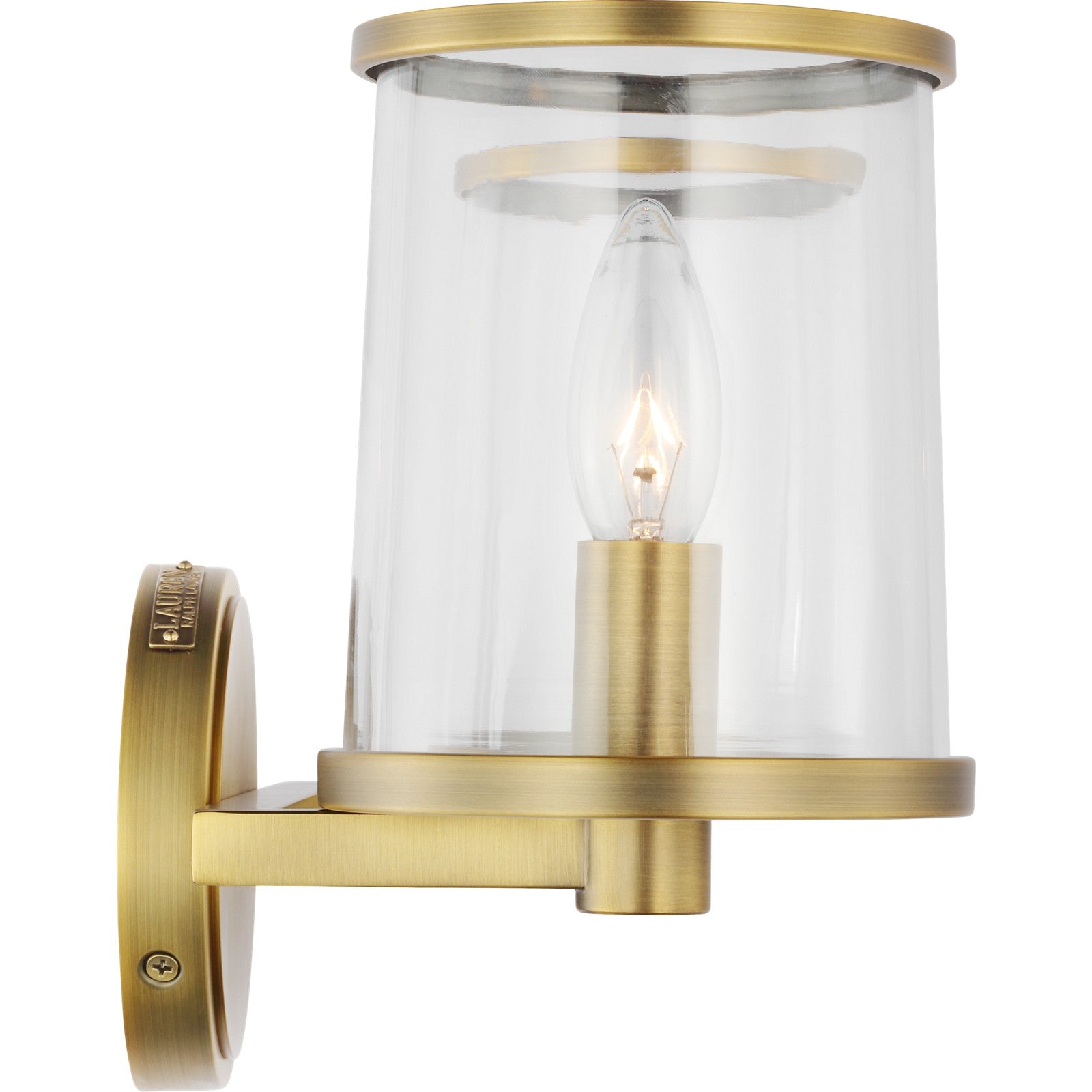 Reynolds Medium Vanity Aged Iron - Ralph Lauren Wall Lights