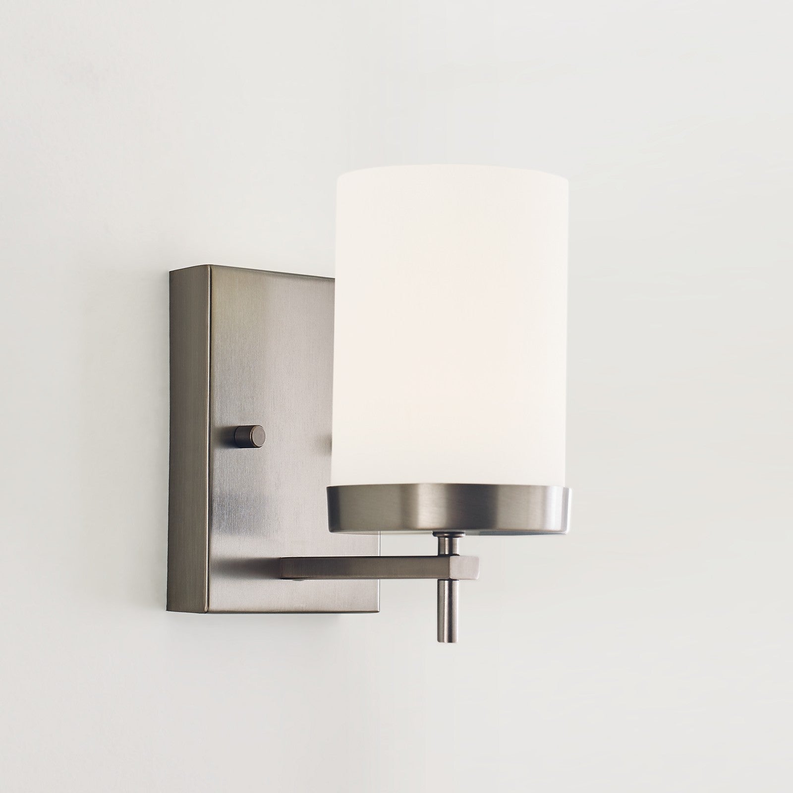 Zire One Light Wall / Bath Sconce in Pewter Bronze Bulbs IIncluded - Visual Comfort Wall Lights
