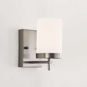 Zire One Light Wall / Bath Sconce in Pewter Bronze Bulbs IIncluded - Visual Comfort Wall Lights