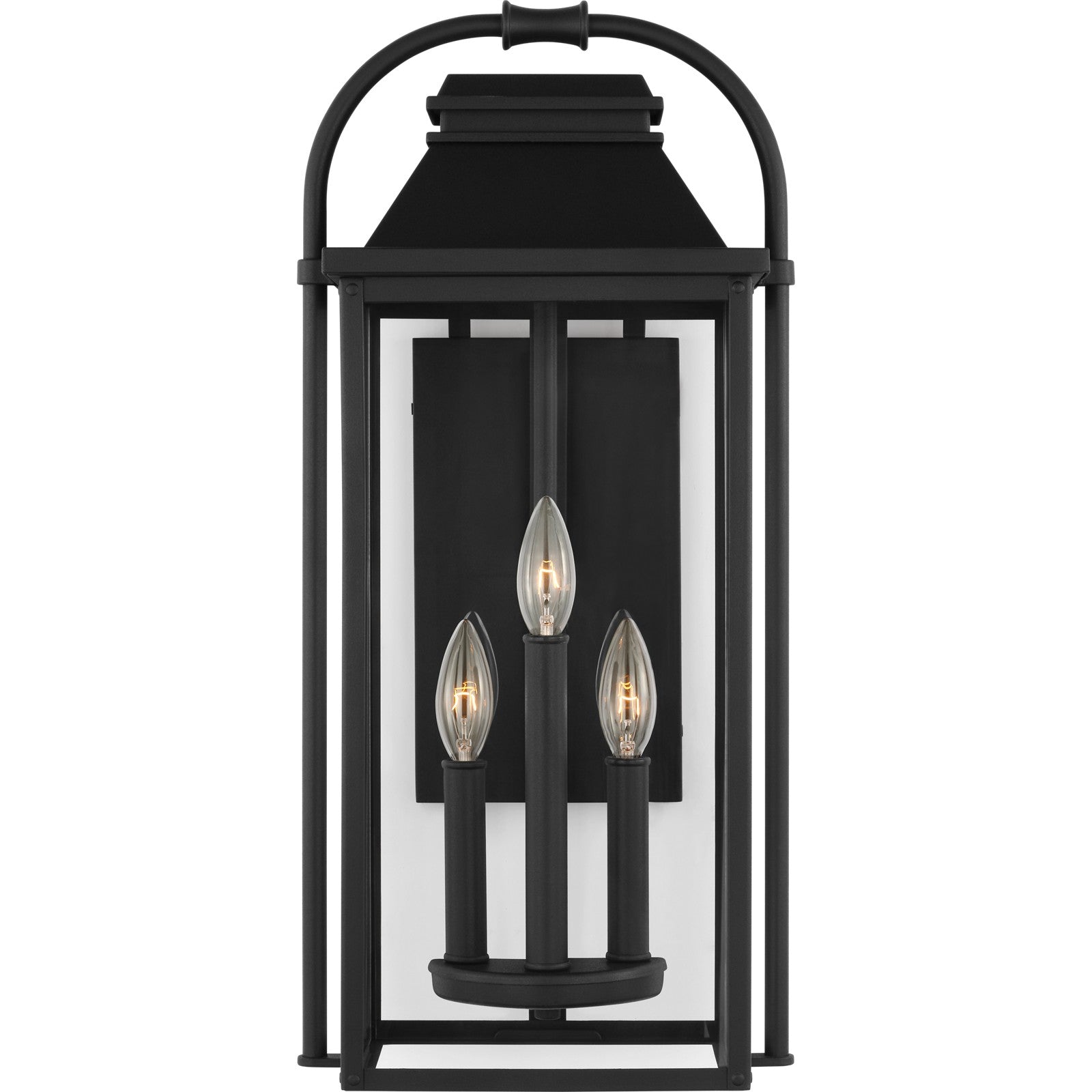 Wellsworth Medium Lantern Antique Bronze - Visual Comfort Outdoor Lighting