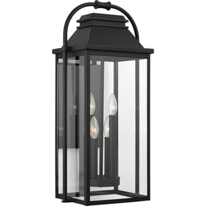 Wellsworth Large Lantern Textured Black - Visual Comfort Outdoor Lighting