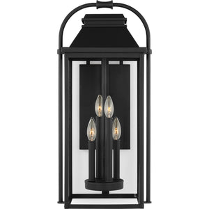Wellsworth Large Lantern Textured Black - Visual Comfort Outdoor Lighting