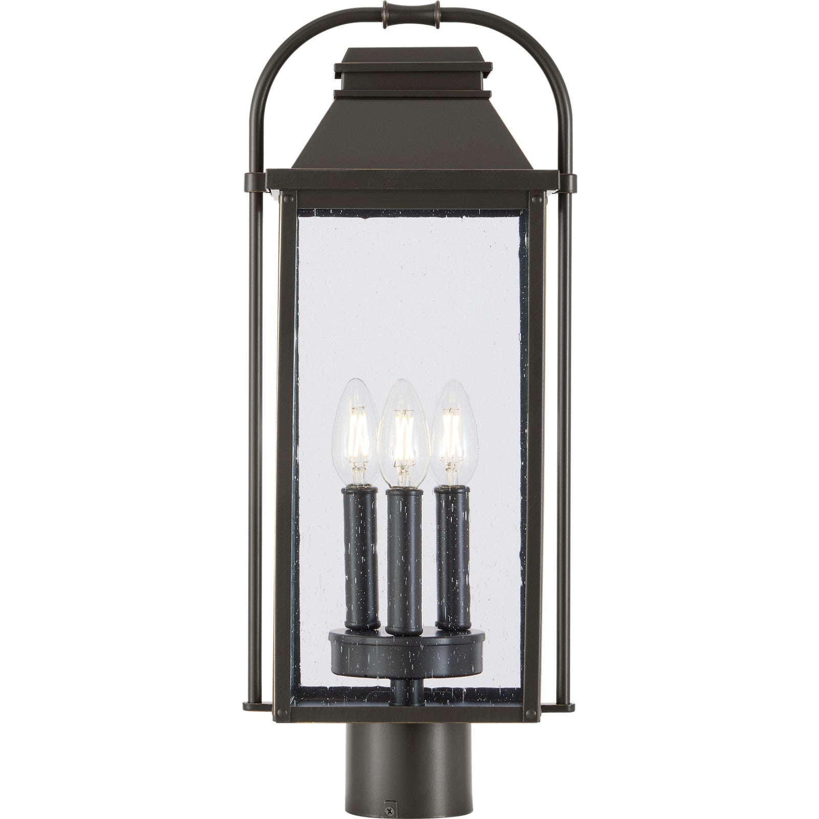 Wellsworth Post Lantern Antique Bronze - Visual Comfort Outdoor Lighting