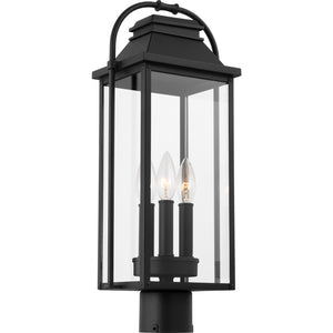Wellsworth Post Lantern Antique Bronze - Visual Comfort Outdoor Lighting