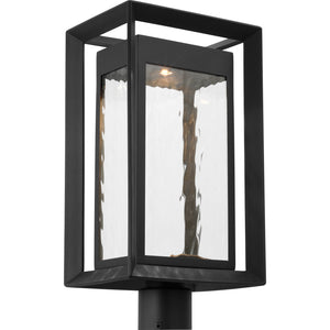 Urbandale Large LED Post Lantern in Textured Black Bulbs IIncluded - Visual Comfort Outdoor Lighting
