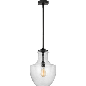 Baylor One Light Pendant in Satin Nickel - Visual Comfort Ceiling Lights