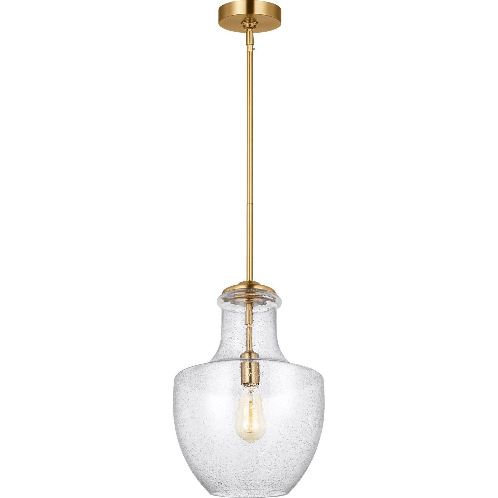 Baylor One Light Pendant in Satin Nickel