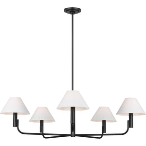 Colfax Large Chandelier Aged Iron - Visual Comfort Ceiling Lights