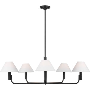 Colfax Large Chandelier Aged Iron - Visual Comfort Ceiling Lights