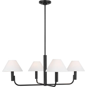 Colfax Mediium Chandelier Aged Iron - Visual Comfort Ceiling Lights
