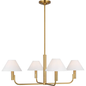 Colfax Mediium Chandelier Aged Iron - Visual Comfort Ceiling Lights